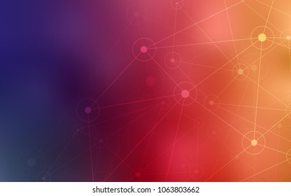 Light Pink, Yellow vector cover with spots, lines. Illustration with set of colorful abstract circles and lines. Beautiful design for your business advert.