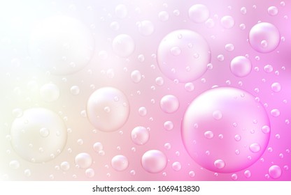 Light Pink, Yellow vector cover with spots. Modern abstract illustration with colorful water drops. Completely new template for your brand book.