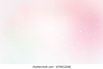 Light Pink, Yellow vector cover with spots. Modern abstract illustration with colorful water drops. Beautiful design for your business natural advert.