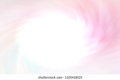 Light Pink, Yellow vector cover with astronomical stars. Glitter abstract illustration with colorful cosmic stars. Pattern for futuristic ad, booklets.
