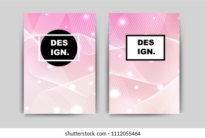 Light Pink, Yellow vector cover for Envelopes. Blurred decorative design in abstract style with textbox. The pattern can be used for any ad, booklets.