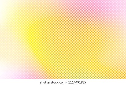 Light Pink, Yellow vector  cover with spots. Glitter abstract illustration with blurred drops of rain. The pattern can be used for ads, leaflets of liquid.
