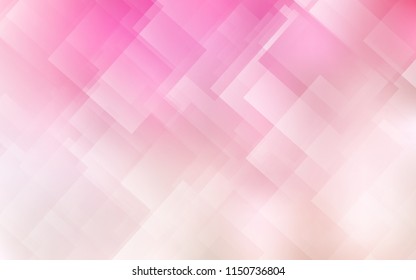 Light Pink, Yellow vector cover with stright stripes. Shining colored illustration with sharp stripes. Pattern for your busines websites.