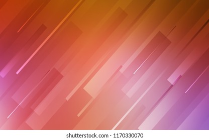 Light Pink, Yellow vector cover with stright stripes. Shining colored illustration with sharp stripes. Best design for your ad, poster, banner.