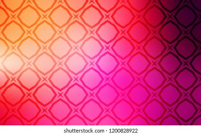 Light Pink, Yellow vector cover with small and big stars. Modern geometrical abstract illustration with stars. Smart design for your business advert.