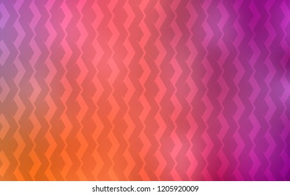 Light Pink, Yellow vector cover with stright stripes. Colorful shining illustration with lines on abstract template. Pattern for your busines websites.