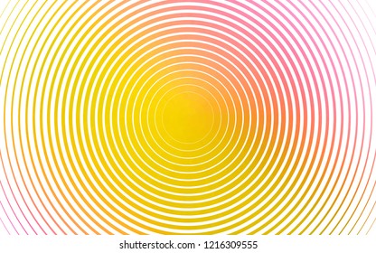Light Pink, Yellow vector cover with spots. Blurred decorative design in abstract style with bubbles. Pattern for ads, booklets.