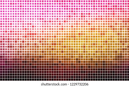 Light Pink, Yellow vector cover in polygonal style. Illustration with set of colorful rectangles. Best design for your ad, poster, banner.