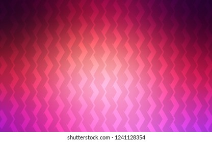 Light Pink, Yellow vector cover with stright stripes. Lines on blurred abstract background with gradient. Smart design for your business advert.