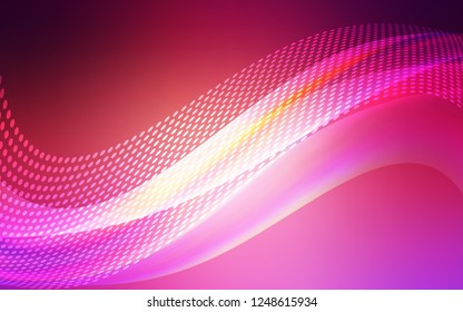 Light Pink, Yellow vector cover with spots, lines. Decorative design in abstract style with triangle structure. Design for poster, banner of websites.