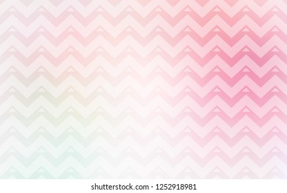 Light Pink, Yellow vector cover with polygonal style. Illustration with set of colorful triangles, lines. Pattern for booklets, leaflets