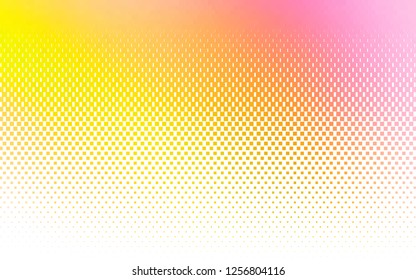 Light Pink, Yellow vector cover in polygonal style. Illustration with set of colorful rectangles. Pattern can be used for websites.