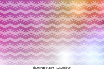 Light Pink, Yellow vector cover with stright stripes. Blurred decorative design in simple style with lines. Pattern for your busines websites.