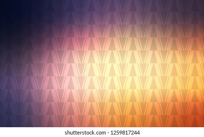 Light Pink, Yellow vector cover with polygonal style. Decorative design in abstract style with triangles. Smart design for your adverts.