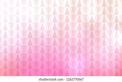 Light Pink, Yellow vector cover with polygonal style. Abstract gradient illustration with triangles, lines. Modern template for landing page.