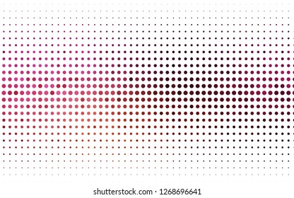 Light Pink, Yellow vector cover with spots. Glitter abstract illustration with blurred drops of rain. Pattern of water, rain drops.