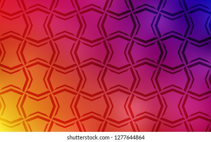 Light Pink, Yellow vector cover with stright stripes. Shining colored illustration with sharp stripes. The pattern for ad, booklets, leaflets.