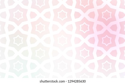 Light Pink, Yellow vector cover with small and big stars. Stars on blurred abstract background with gradient. Pattern for websites, landing pages.