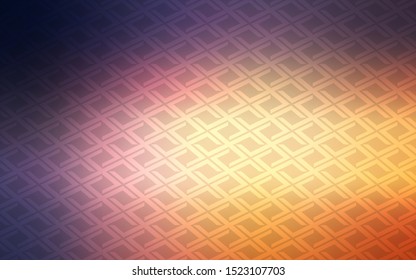 Light Pink, Yellow vector cover in polygonal style. Illustration with set of colorful rectangles. Best design for your ad, poster, banner.