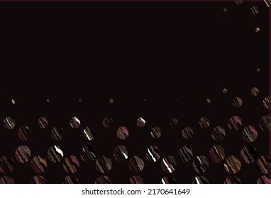 Light pink, yellow vector cover with spots. Beautiful colored illustration with blurred circles in nature style. Design for posters, banners.