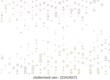 Tapa vectorial amarillo rosa claro con estilo poligonal. Ilustración de gradiente abstracto con rectángulos. Fondo para teléfonos móviles.