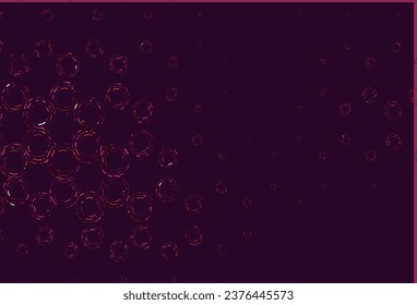 Light pink, yellow vector cover with spots. Blurred bubbles on abstract background with colorful gradient. Pattern for ads, leaflets.