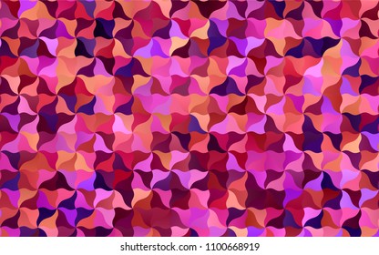 Light Pink, Yellow vector crooked abstract pattern. Glitter abstract illustration with wry lines. A completely new template for your business design.