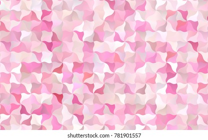 Light Pink, Yellow vector crooked abstract pattern. Shining illustration, which consist of blurred lines. A completely new template for your business design.