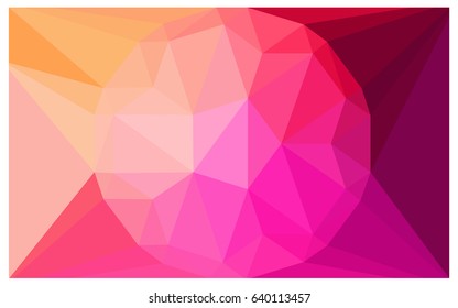 Light Pink, Yellow vector diamond Pattern. Geometric Gemstone sample. Repeating template with a gem in center. Jewelry gems texture for your design. Pattern can be used for background.