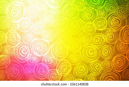 Light Pink, Yellow vector doodle bright layout. Colorful illustration in doodle style with roses. The pattern can be used for heads of websites and designs.