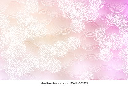 Color rosa claro, color amarillo vectorial, patrón borroso. Ilustración de las flores en estilo Origami con degradado. El mejor diseño borroso para su negocio.