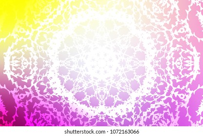 Light Pink, Yellow vector doodle bright background. An elegant bright illustration with lines drawn by child in Natural style. The template can be used as a background for cell phones.