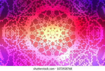 Light Pink, Yellow vector doodle blurred background. Blurred decorative design in Indian style with lines drown by child. The pattern can be used for wallpapers and coloring books.
