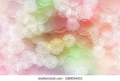 Light Pink, Yellow vector doodle bright template. A completely new color illustration in doodle style with flowers. The pattern can be used for wallpapers and coloring books.