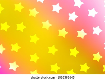Light Pink, Yellow vector doodle blurred pattern. Modern geometrical abstract illustration with doodles. The doodle design can be used for your web site.