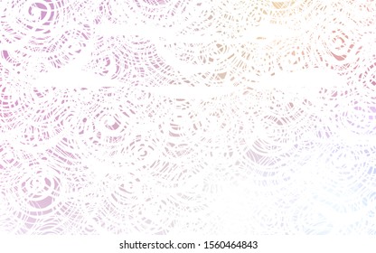 Light Pink, Yellow vector doodle blurred texture. Decorative shining illustration with doodles on abstract template. The pattern can be used for wallpapers and coloring books.