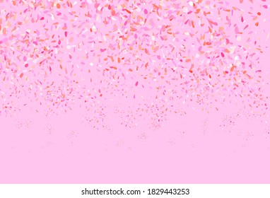 Light Pink, Yellow vector doodle background with leaves. Decorative illustration with doodles on abstract template. Elegant pattern for your brand book.