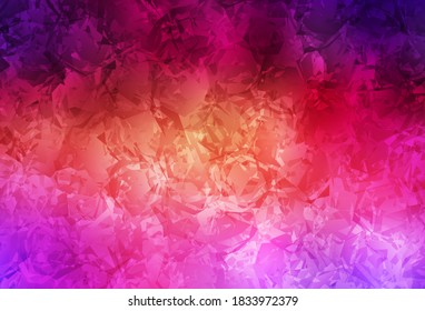 Light Pink, Yellow vector doodle pattern with roses, flowers. Flowers with gradient on white background. Pattern for wallpapers, coloring books.