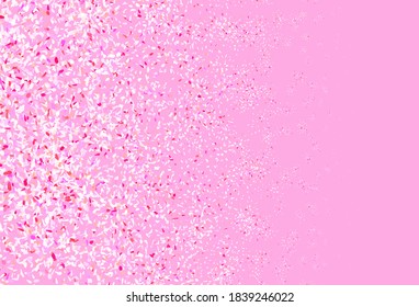 Light Pink, Yellow vector doodle backdrop with leaves. Doodle illustration of leaves in Origami style with gradient. New design for your business.