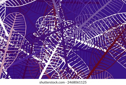 Rosa claro, Plantilla de garabato de Vector amarillo con hojas. Ilustración abstracta brillante con garabatos y hojas. Nueva Plantilla para tu libro de marca.