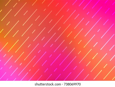 Light Pink, Yellow vector doodle blurred texture. Modern geometrical abstract illustration with doodles. A completely new design for your business.