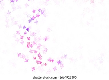 Light Pink, Yellow vector elegant background with sakura. Sketchy doodles on white background. A new texture for your wallpaper design.