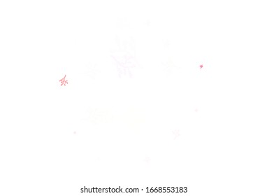 Light Pink, Yellow vector elegant wallpaper with sakura. Illustration with doodles on abstract template. Textured pattern for websites, banners.