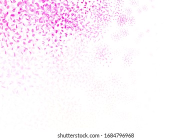 Hellrosa, gelbe Vektorillustration elegante Tapete mit Blättern. Abstrakte Illustration mit Doodles und Blättern. Elegantes Muster für Ihr Markenbuch.