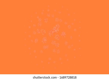 Light Pink, Yellow vector elegant pattern with flowers. Flowers with gradient on white background. Elegant pattern for your brand book.
