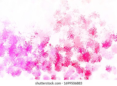 Planta elegante vectorial amarillo rosa claro con hojas. Ilustración creativa en estilo borroso con hojas, ramas. El mejor diseño para su negocio.
