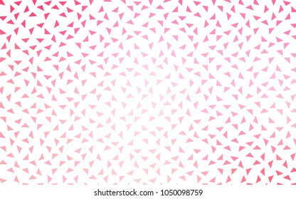 Light Pink, Yellow vector geometric simple minimalistic background, which consist of triangles on white background. Triangular pattern with gradient for your business design. 
