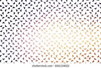 Light Pink, Yellow vector geometric simple minimalistic background, which consist of triangles on white background. Triangular pattern with gradient for your business design. 
