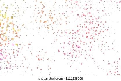 Light Pink, Yellow vector geometric simple minimalistic background, which consist of triangles on white background. Triangular pattern with gradient for your business design. 