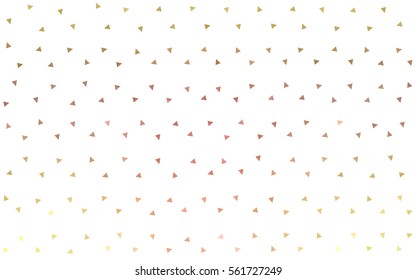 Light Pink Yellow vector geometric simple minimalistic background, which consist of triangles on white background. Triangular pattern with gradient for your business design. 